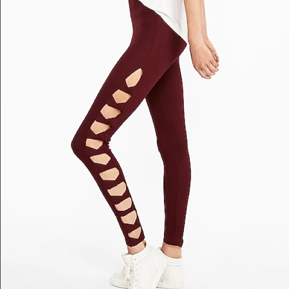 express one eleven Cut-Out Side Leggings - Picture 1 of 12